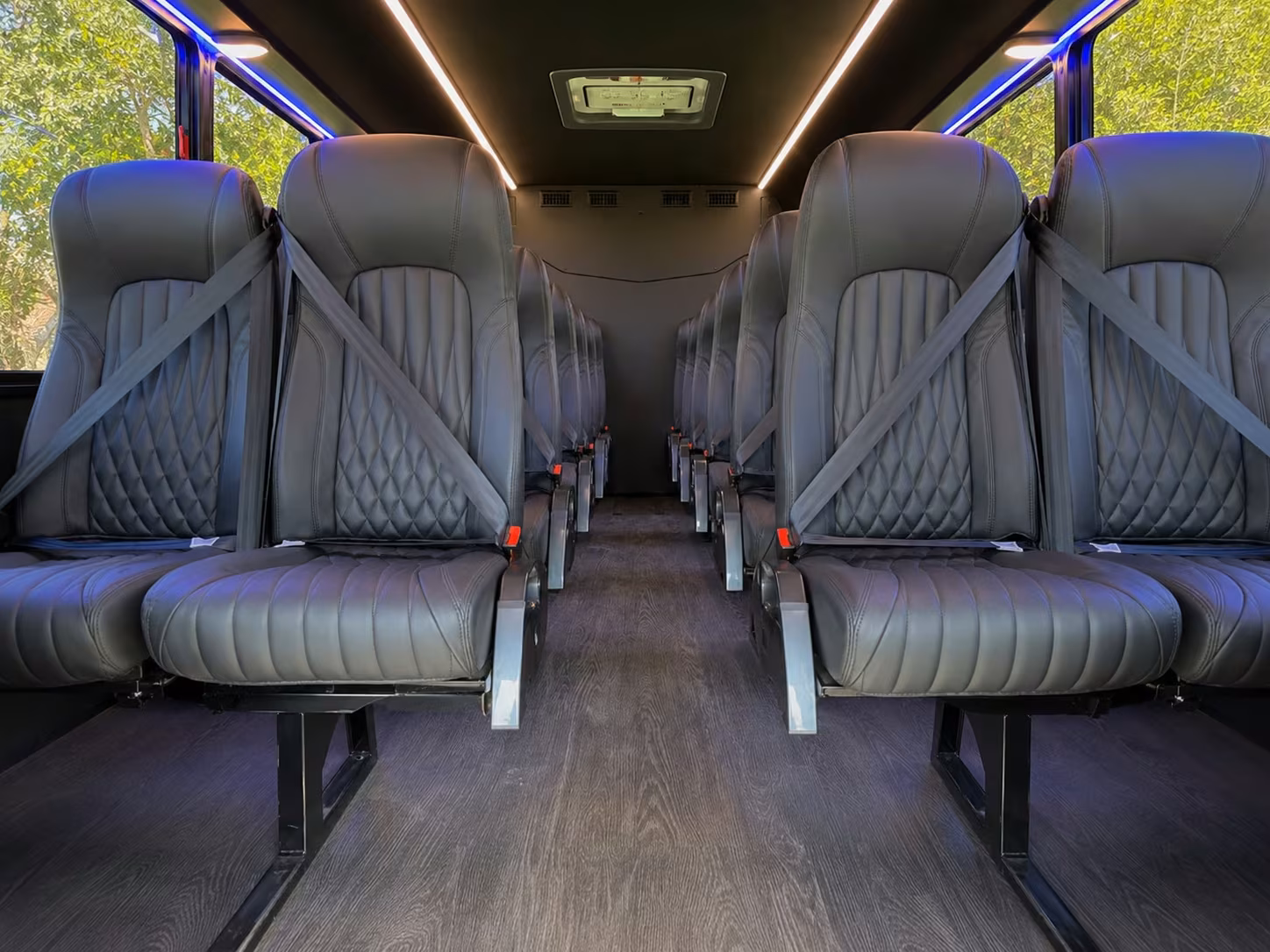 18 passenger minibus interior