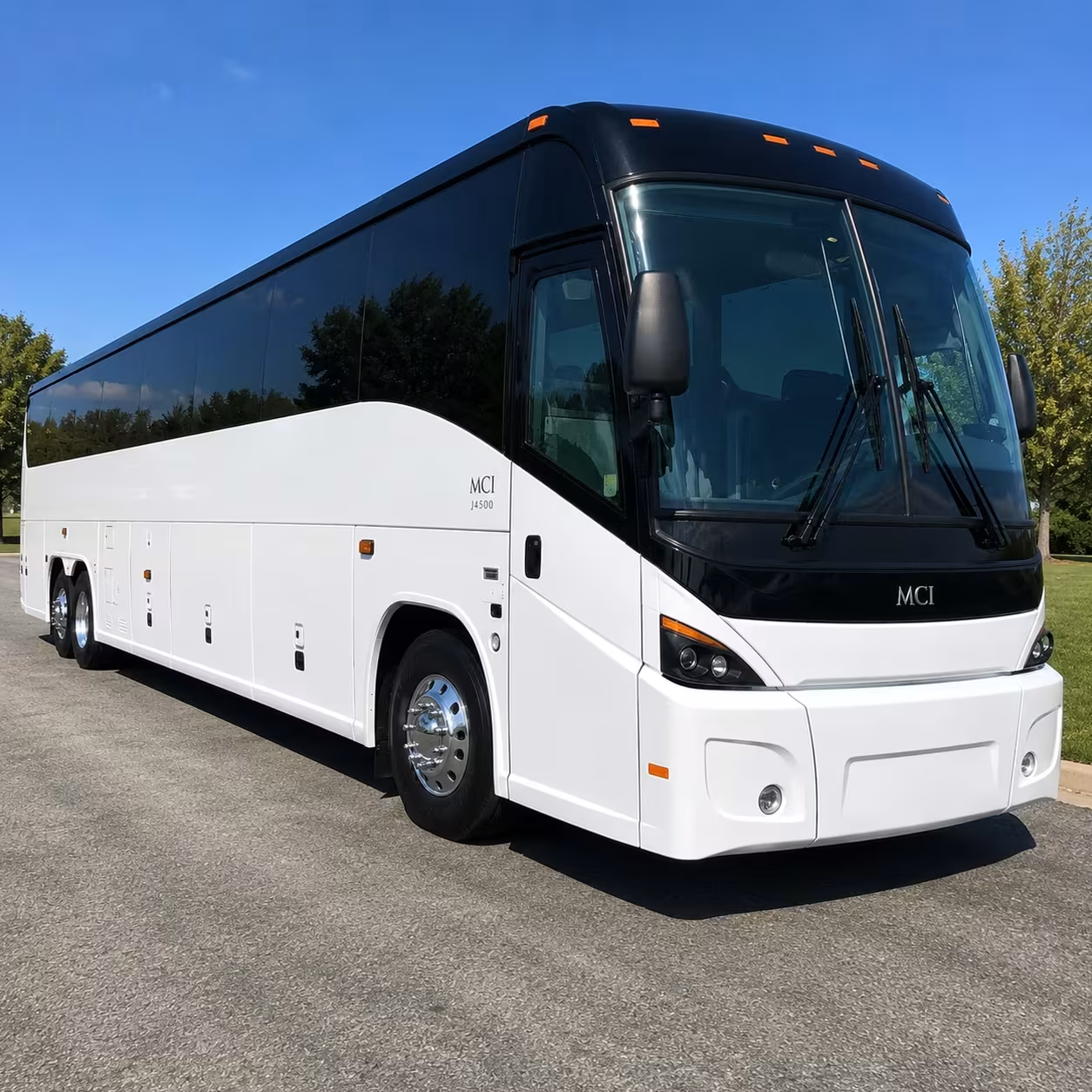 orem charter bus rental exterior