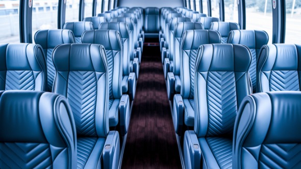 56 passenger charter bus interior