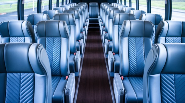 orem 50 passenger charter bus interior
