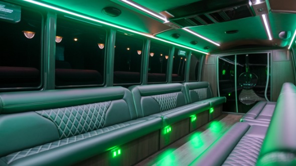 orem party bus rental interior