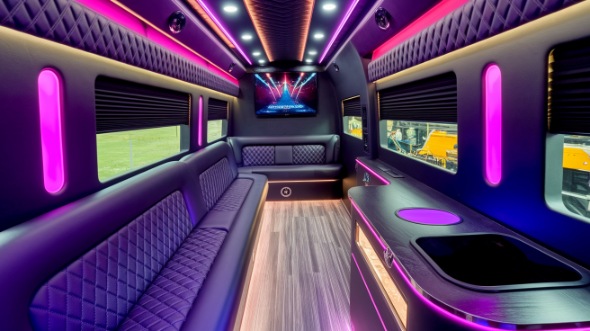 orem sprinter limo rental interior