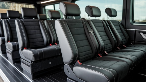 orem sprinter van with driver inside